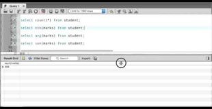 MySQL Tutorial how to use aggregate functions and Alias  in sql | Workbench