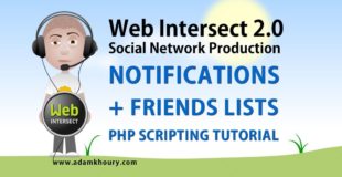 12. Friend Lists and Social Website Notifications PHP MYSQL JavaScript Ajax Tutorial