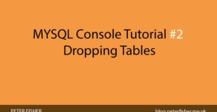 MYSQL Console Tutorial #2 Dropping tables