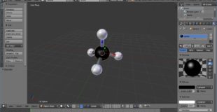 Blender Tutorial – Chemistry, Making 3D Models of Molecules, Making a Methane Molecule