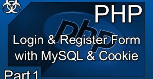 Login & Register System Form with Cookies PHP & MySQL Tutorial Part 1