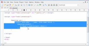 PHP Tutorials: jQuery: Get data from MySQL Database without refreshing