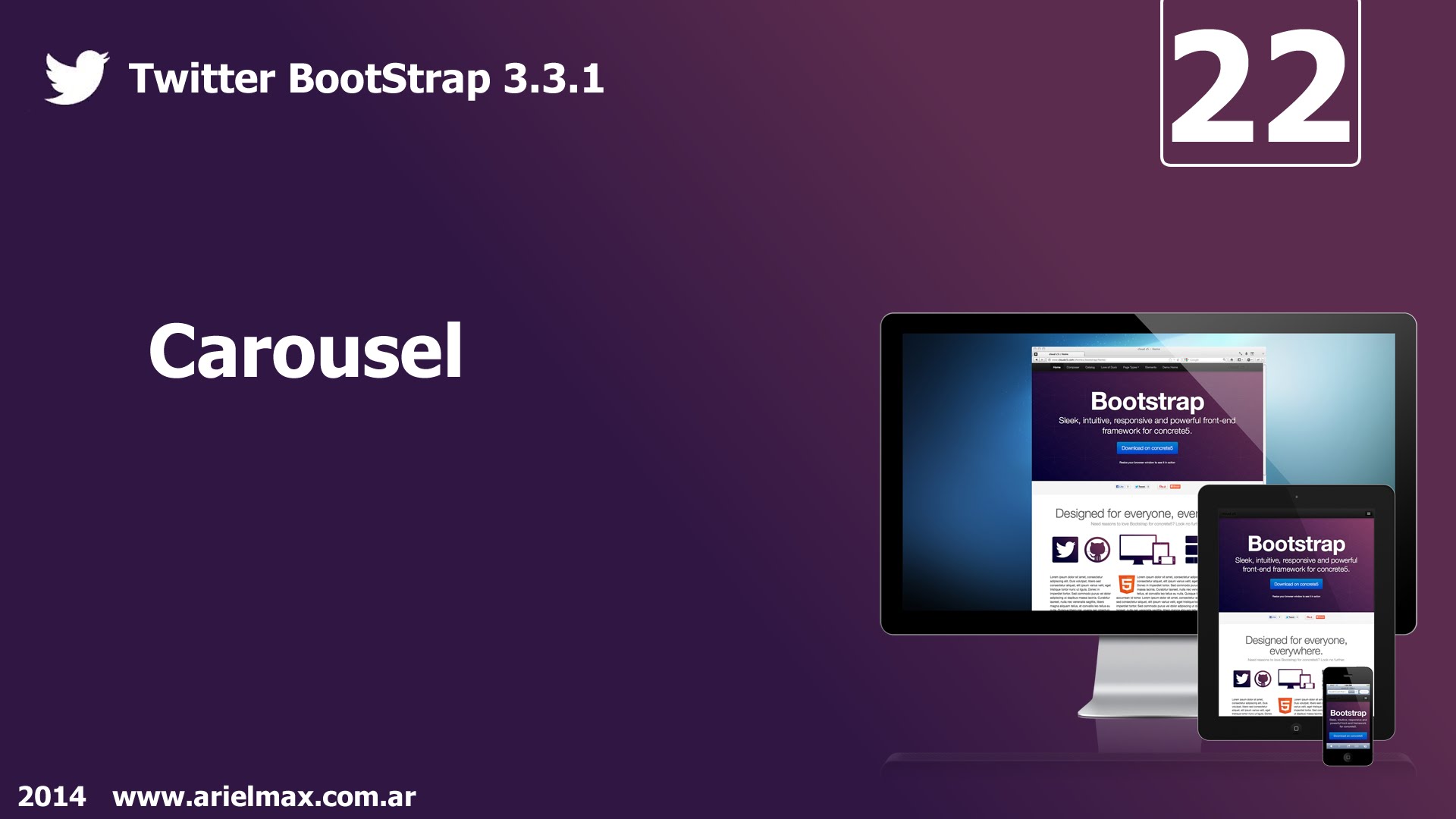 Bootstrap 3 карусель изображений