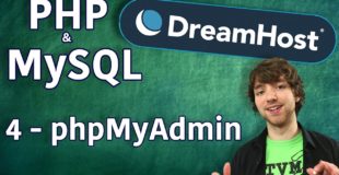 PHP MySQL in DreamHost Tutorial 4 – phpMyAdmin