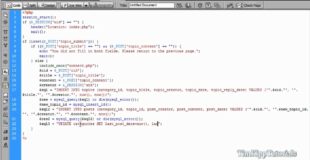 PHP Series – Building A PHP MySQL Forum Tutorial Series Part 3.3 – Creating Topics
