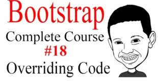 Bootstrap Tutorial Complete Course #18 Overriding Bootstrap With Custom Styles – NICE!