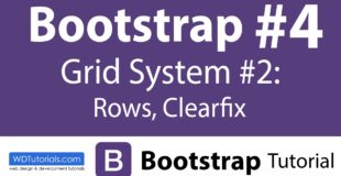 Grid System #2 : Rows, Clearfix (Bootstrap Tutorial #4) – WDTutorials.com