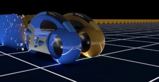 Tron Light Cycles recreated in Blender
