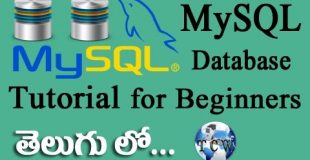 MySQL Database Complete Tutorial in Telugu for Beginners
