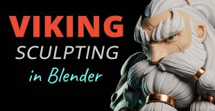 Viking Character Sculpting – Blender Timelapse