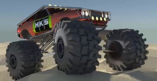 Blender Car rigging Monster truck process tutorial