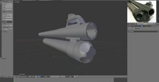 Blender 3D – Modeling #23 Benelli M4 Super 90 – Part 1