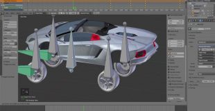 Blender Animation Lamborghini rig very simple tutorial