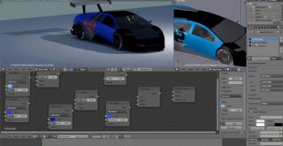 Lamborghini Super Car Paint  node edit Blender tutorial