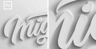 Photoshop Tutorials – How to make 3D text