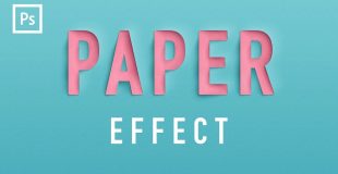 Photoshop Tutorials – Paper Cutout Text Effect