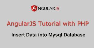 AngularJS Tutorial with PHP – Insert Data into Mysql Database