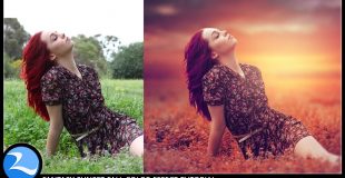 Photoshop CC Tutorial – Fantasy Sunset Fall Color Effects