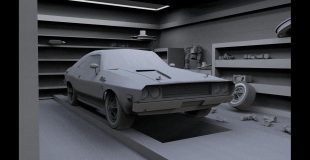 Blender 3D | Dodge challenger 1970 | Part 1