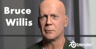 Bruce Willis timelapse, made with Blender