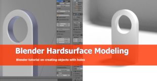 Blender modeling object with holes tutorial