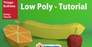 Low poly tutorial Blender 3D cycles Render  (Português)