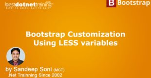 Bootstrap Tutorial – Bootstrap Customization Using LESS variables