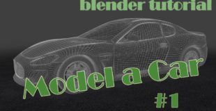 Model a Car | part 1: Using Blueprints (Blender tutorial)