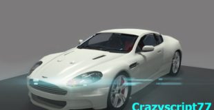 Blender 3D car speed model (Aston Martin DBS)