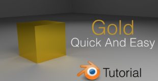 Gold Material And Lighting Blender Beginner Tutorial (Cycles)