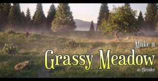 Make a Grassy Meadow in Blender