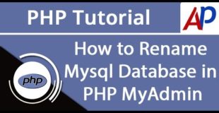 How to Rename Mysql Database in PHPMyAdmin | PHP Mysql Tutorial