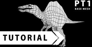 Creature Creation (Spinosaurus) – mini TUTORIAL BLENDER – Part 1 – Base Mesh – Dinosaur