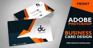 business card design in photoshop cs6 | Front | Photoshop Tutorial