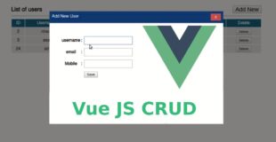 VueJS 2 CRUD with php and MySQL in Bangla: Part-3/3