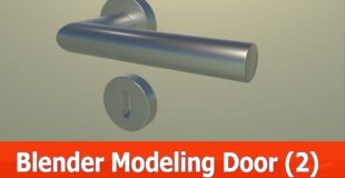 Blender modeling door tutorial : Keyhole plate (Part 2)