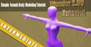 Simple Base Female Human Modeling Tutorial in Blender 2.69
