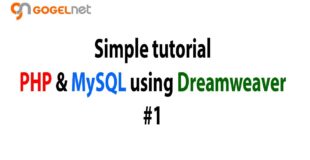 Tutorial PHP and MySQL using Dreamweaver #1