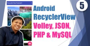 How to Use RecyclerView in Android Studio 2017 (Part 5):  Connect Android with PHP & MySQL