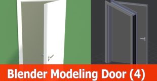 Blender Door Modeling tutorial : Doorframe and Wall (Part 4)