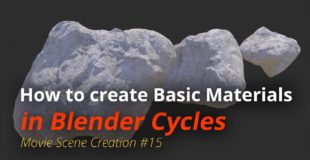 MSC #15 – How to create Basic Materials in Cycles (Blender Tutorial EN)