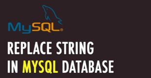 Replace string in MySQL database