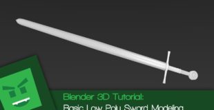 Blender 3D Tutorial: Basic Low Poly Sword Modeling