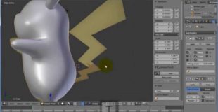 crear a pikachu 3d blender P1