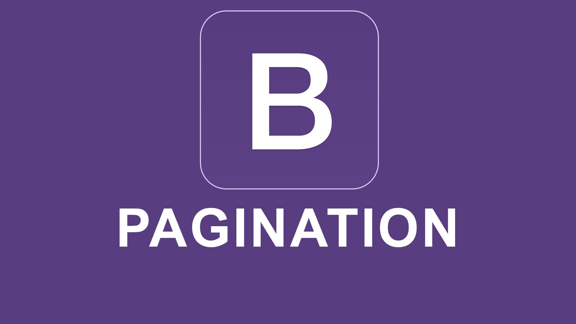 Bootstrap pagination