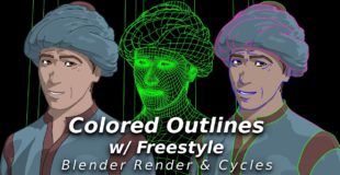 Colored Outlines with Freestyle – Applies to Blender Render and Cycles