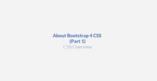 Bootstrap 4 CSS (Part 1 Tutorial)