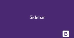 Bootstrap 4 – Sidebar