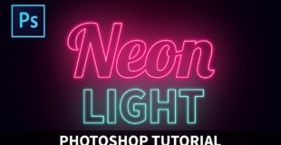 Photoshop tutorials-Neon Light Text Effect[Photoshop tutorials]