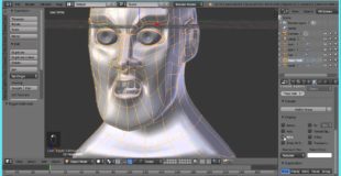 Human Male Face Modeling and Face rigging Part 1 Tutorial in Blender 2.71